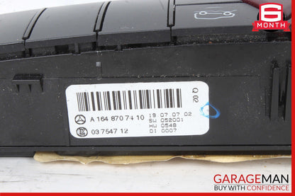 06-12 Mercedes W164 ML350 GL450 Center Console Hazard Control Switch Panel