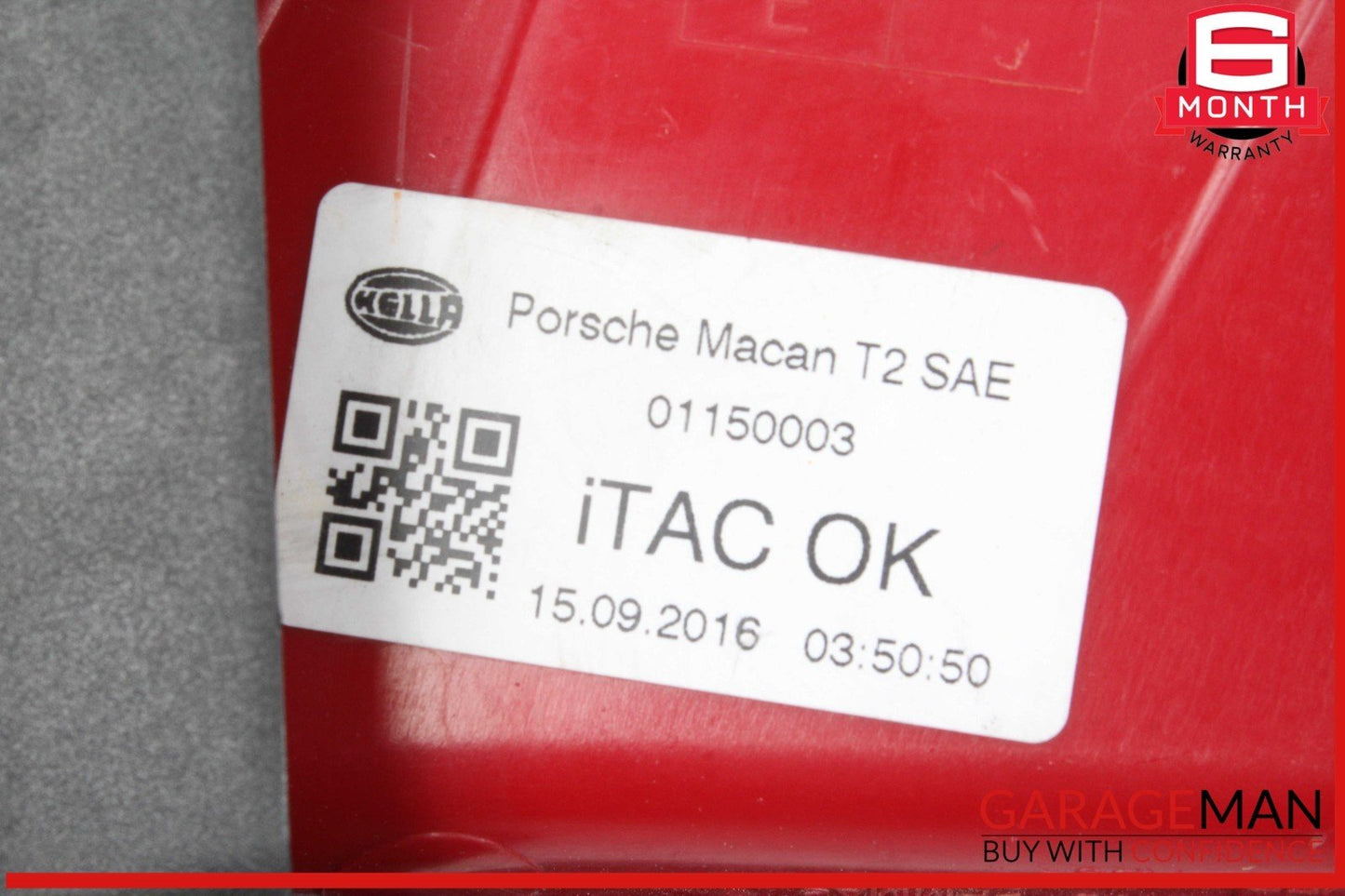 15-18 Porsche Macan 95B Rear Left Side Inner Tail Light Lamp LED 95B945093G OEM