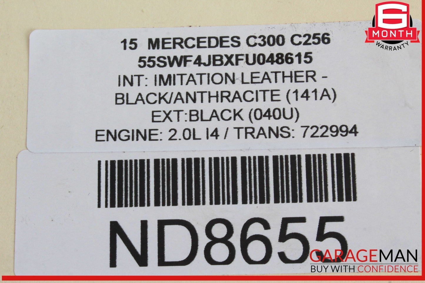 15-20 Mercedes W205 C300 SLC300 Intercooler Air Cooler Radiator OEM