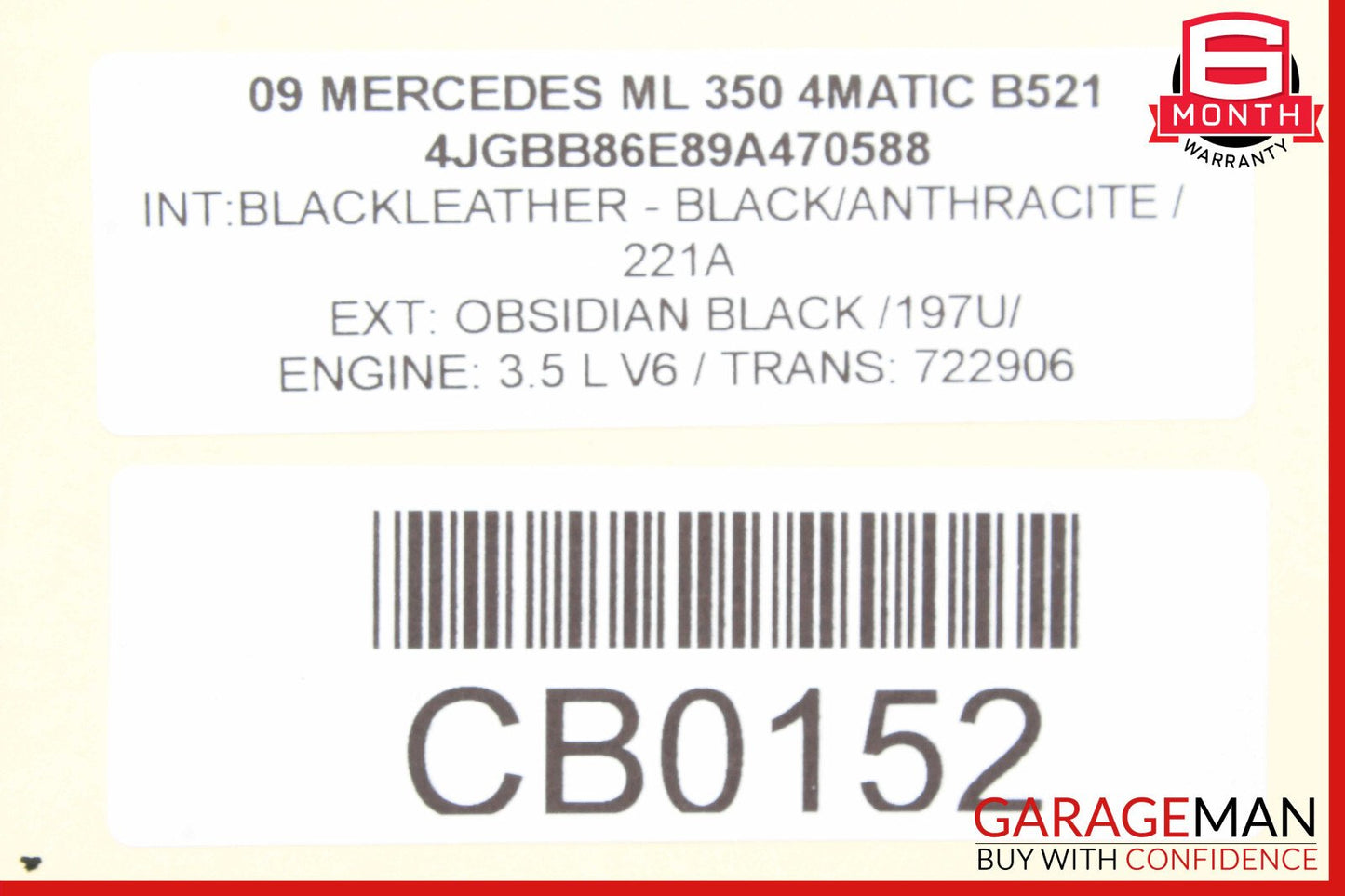 06-19 Mercedes W164 ML350 GL350 GLS550 Rear Left or Right Air Bag Shock OEM