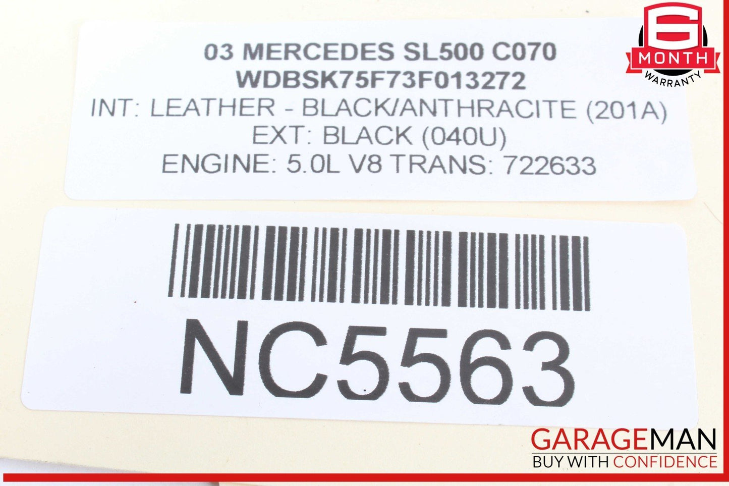 00-08 Mercedes R230 SL500 ABC Pressure Relief Valve Hydraulic Suspension OEM