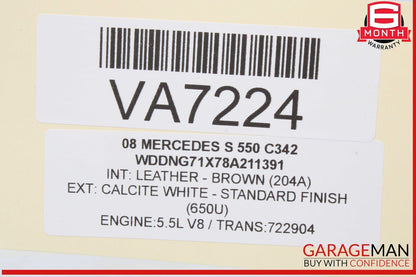 07-13 Mercedes W221 S550 S63 AMG CL550 Headlight Switch Control 2215451804 OEM