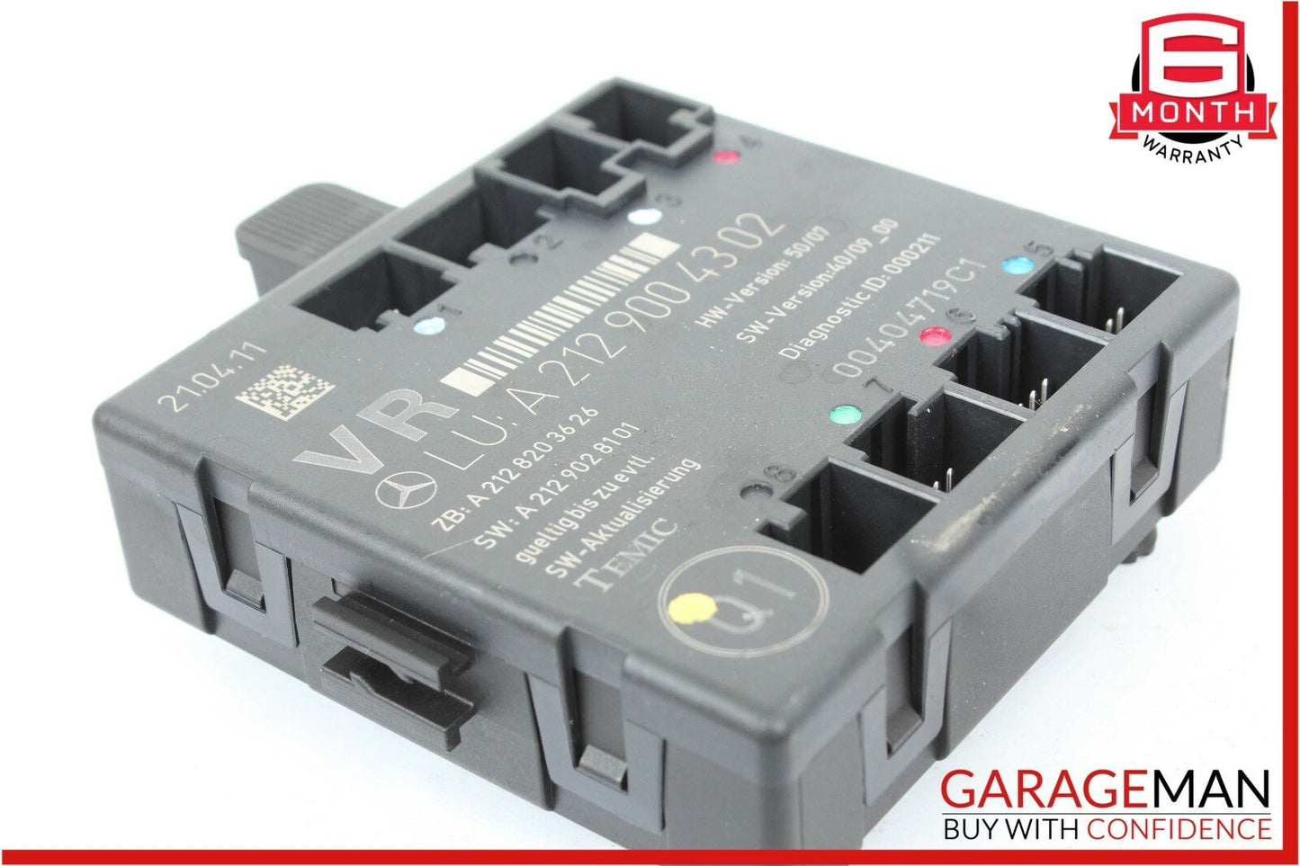 08-15 Mercedes W204 C250 C63 AMG Front Right Passenger Side Door Control Module