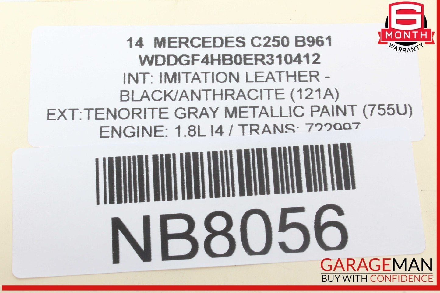 08-14 Mercedes W204 C250 C350 Front Right Side Curved Wishbone Control Arm OEM
