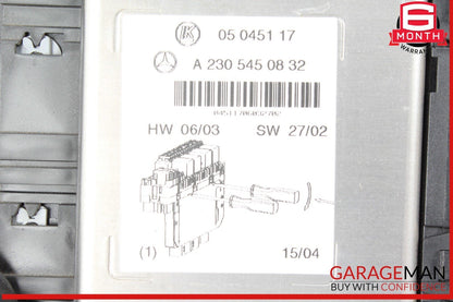 03-12 Mercedes R230 SL500 SL55 AMG Front Left SAM Fuse Box Control Module OEM