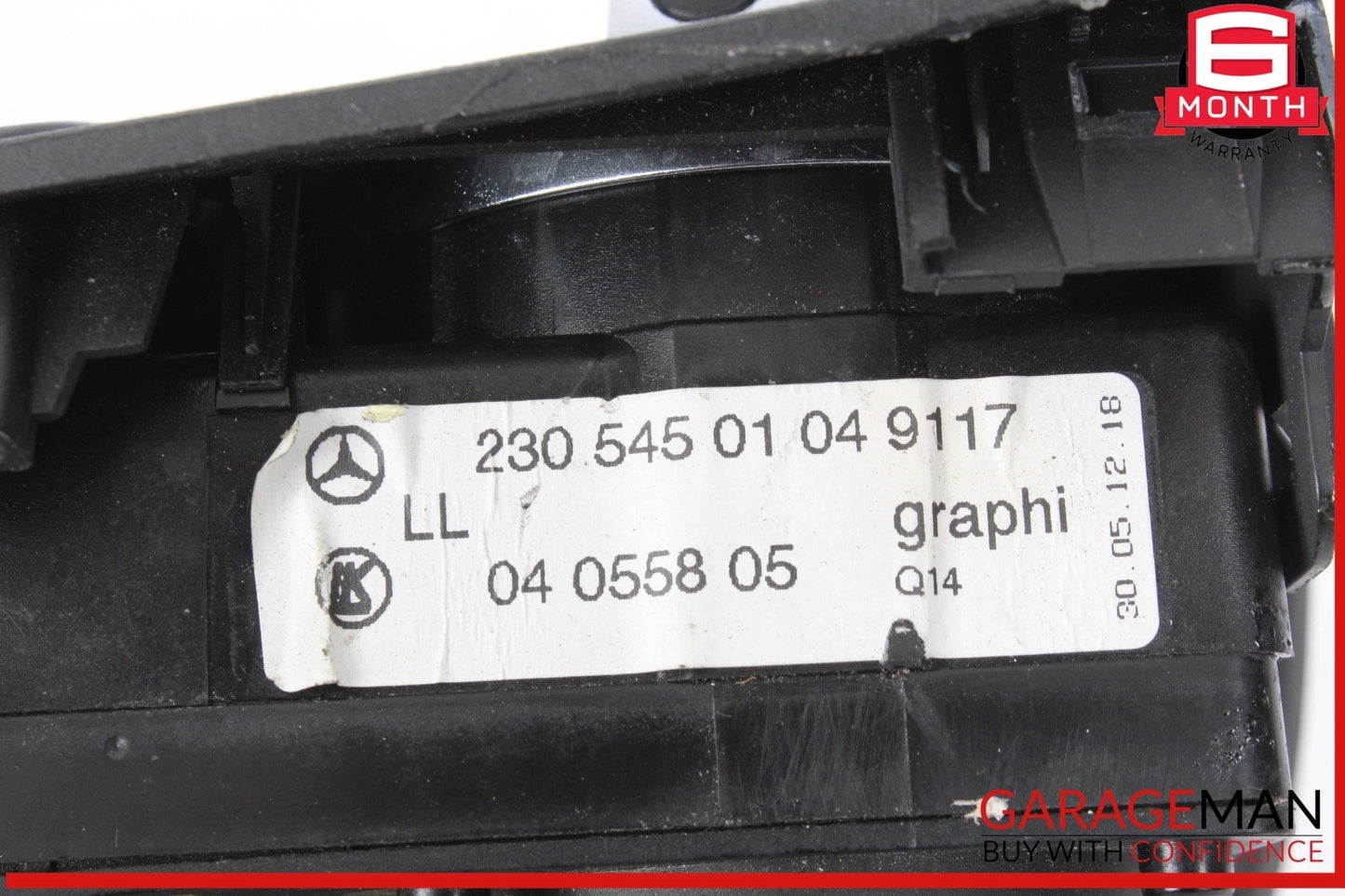 03-12 Mercedes R230 SL500 Headlight Lamp Control Switch Module Trim Panel Assy