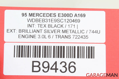 94-97 Mercedes W124 E300 E320 Rear Left Side Door Window Control Switch Trim OEM