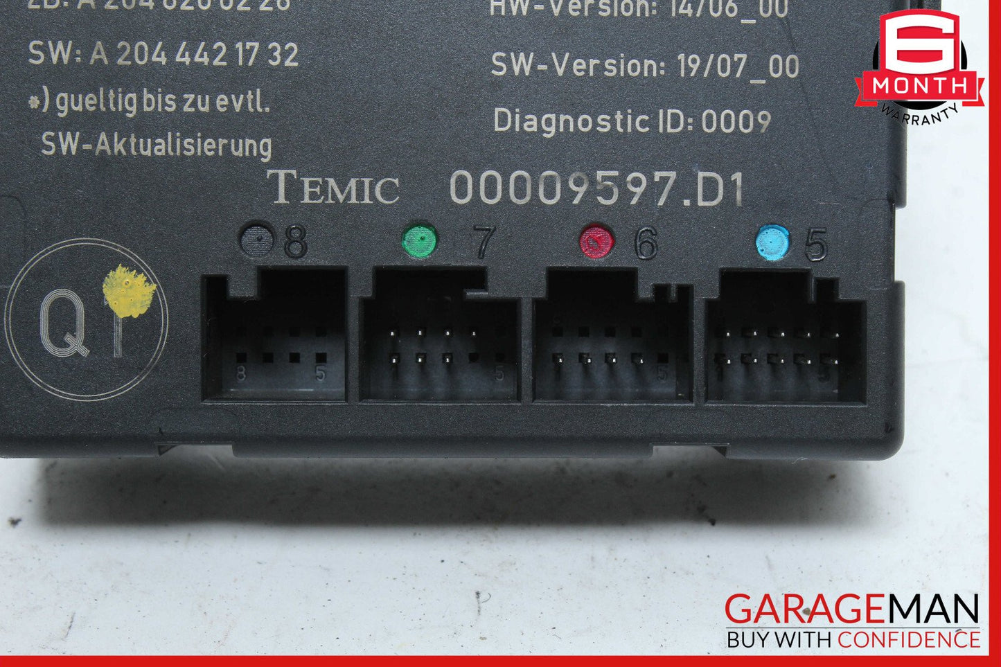 08-14 Mercedes W204 C300 C350 Front Right Side Door Control Module 2048702026