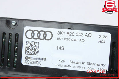 13-17 Audi SQ5 Q5 A4 A5 Front A/C AC Climate Control Switch Panel Unit OEM