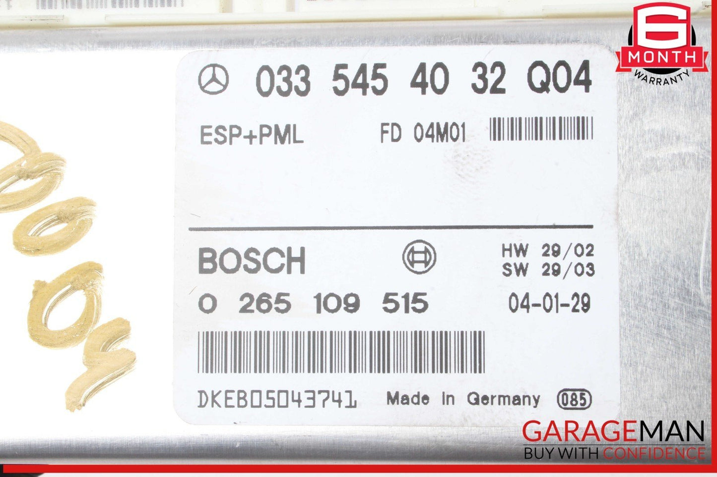 03-06 Mercedes R230 SL500 ABS ESP Anti Lock Brake Control Module Unit OEM