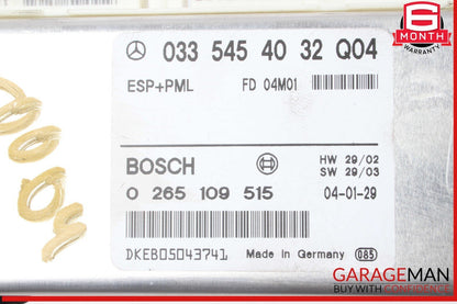 03-06 Mercedes R230 SL500 ABS ESP Anti Lock Brake Control Module Unit OEM