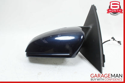 12-14 Mercedes W204 C250 C63 AMG Front Left Side Door Rear View Mirror Blue OEM