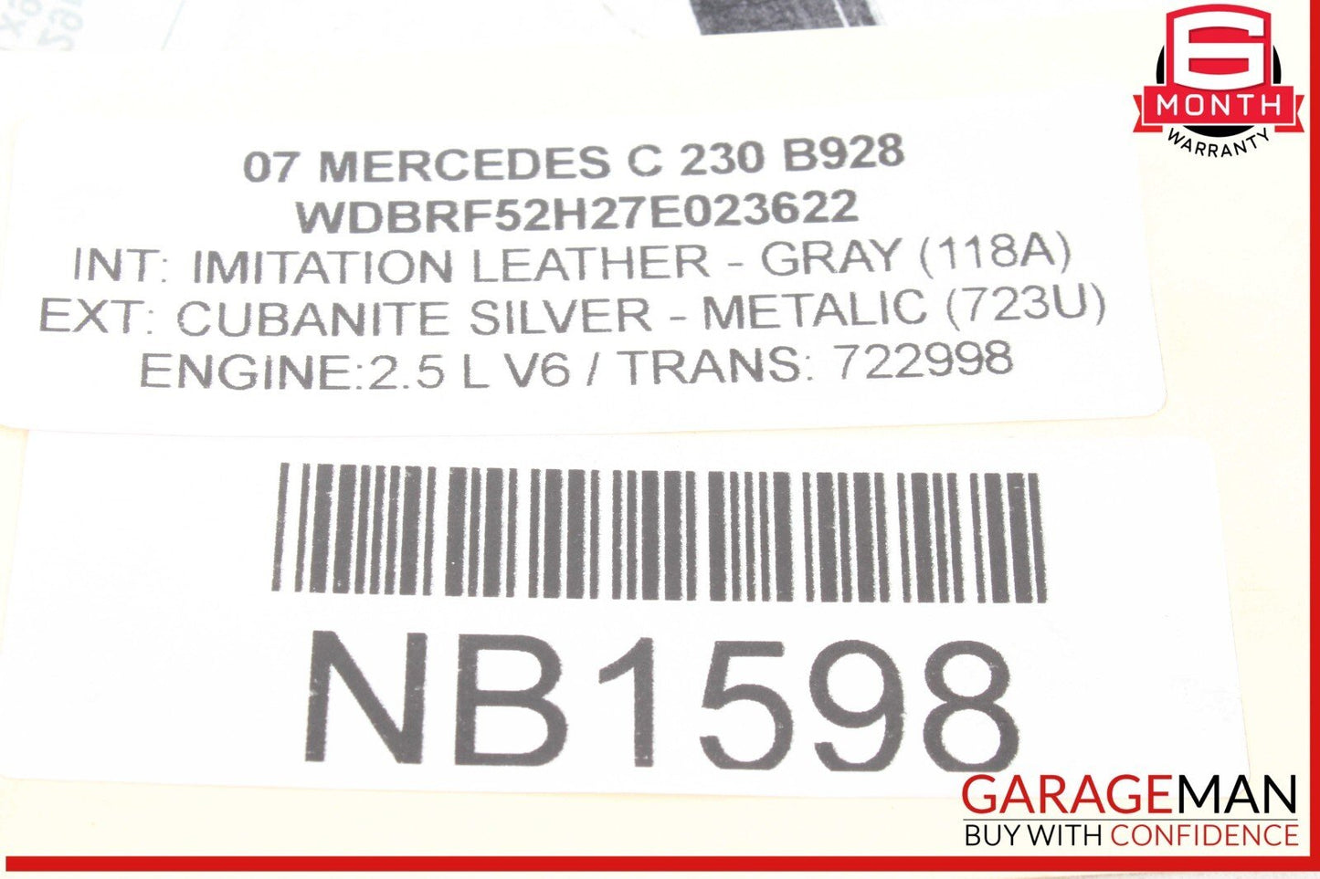 05-09 Mercedes W203 C230 CLK350 Front Left Driver Side Shock Absorber Strut OEM