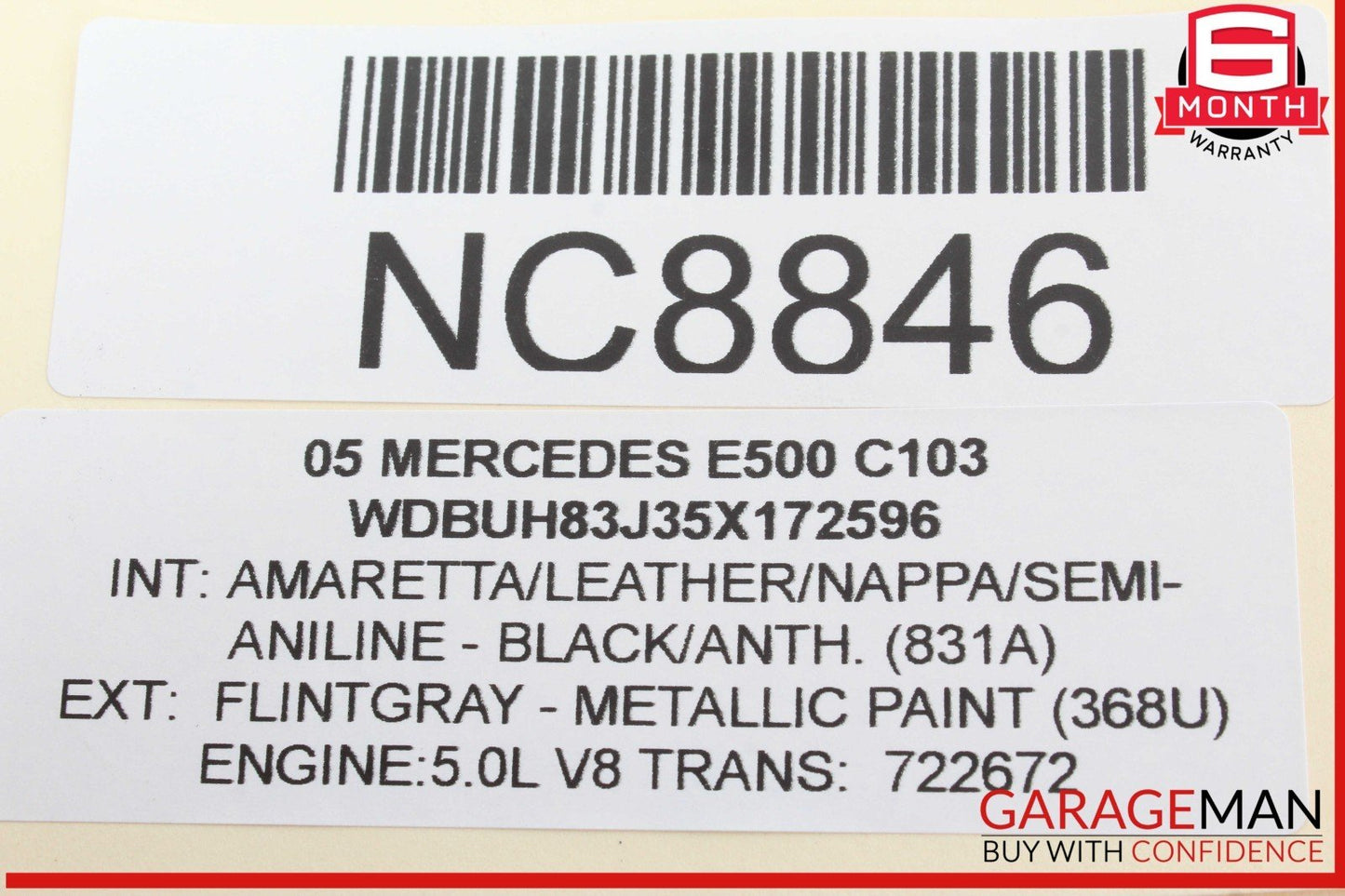 00-12 Mercedes W211 E500 CL500 Air Quality Sensor Module 2118300472 OEM