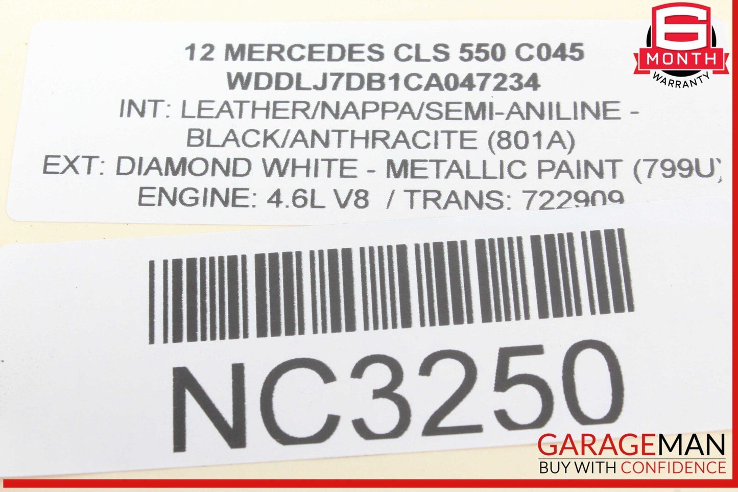 02-18 Mercedes W218 CLS550 CL600 CLS55 AMG AUX Auxiliary Circulation Water Pump