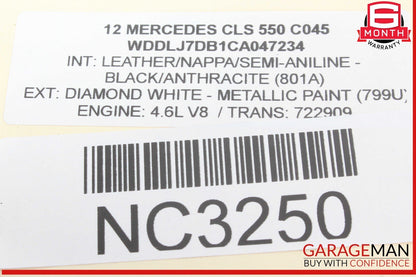 02-18 Mercedes W218 CLS550 CL600 CLS55 AMG AUX Auxiliary Circulation Water Pump