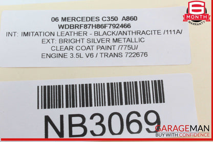 03-09 Mercedes W211 E350 E320 Rear Left Side Exterior Door Handle OEM