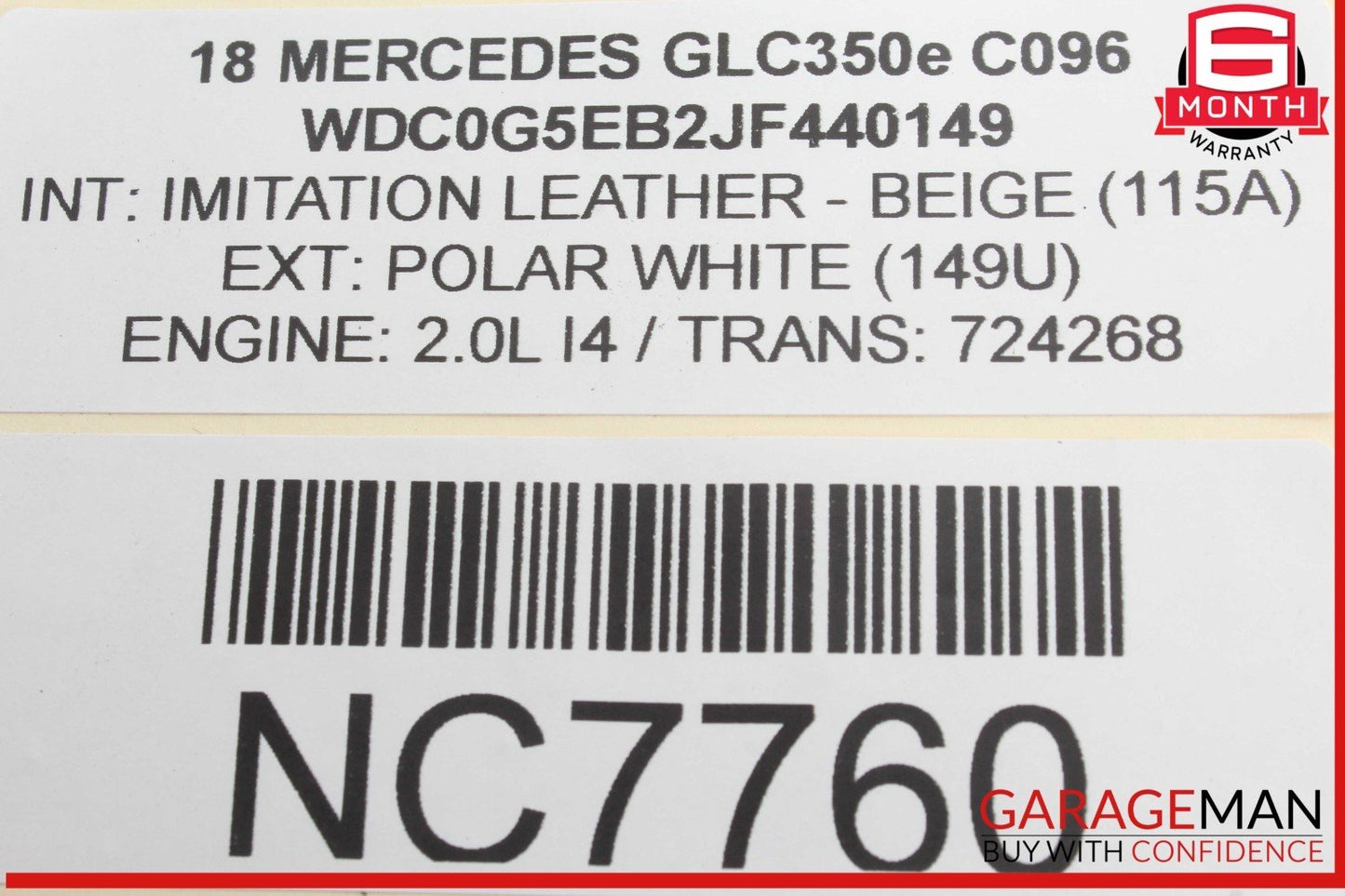 15-20 Mercedes X253 GLC350e SLC300 Air Intake Cleaner Filter Housing Box OEM