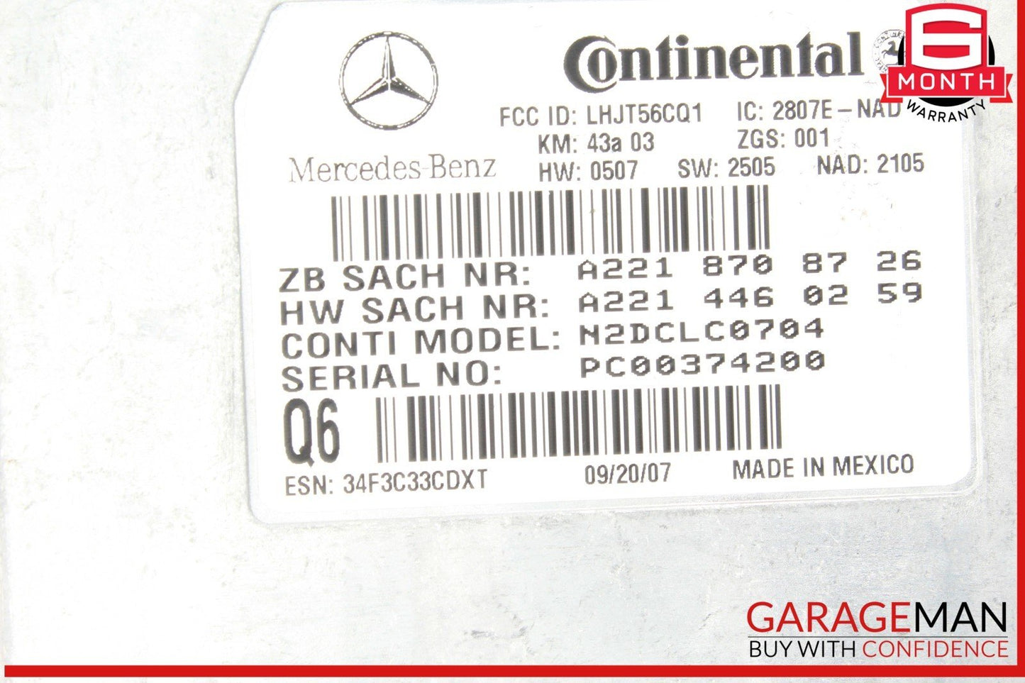 Mercedes W211 E350 Voice Communication Control Module 2218708726 OEM