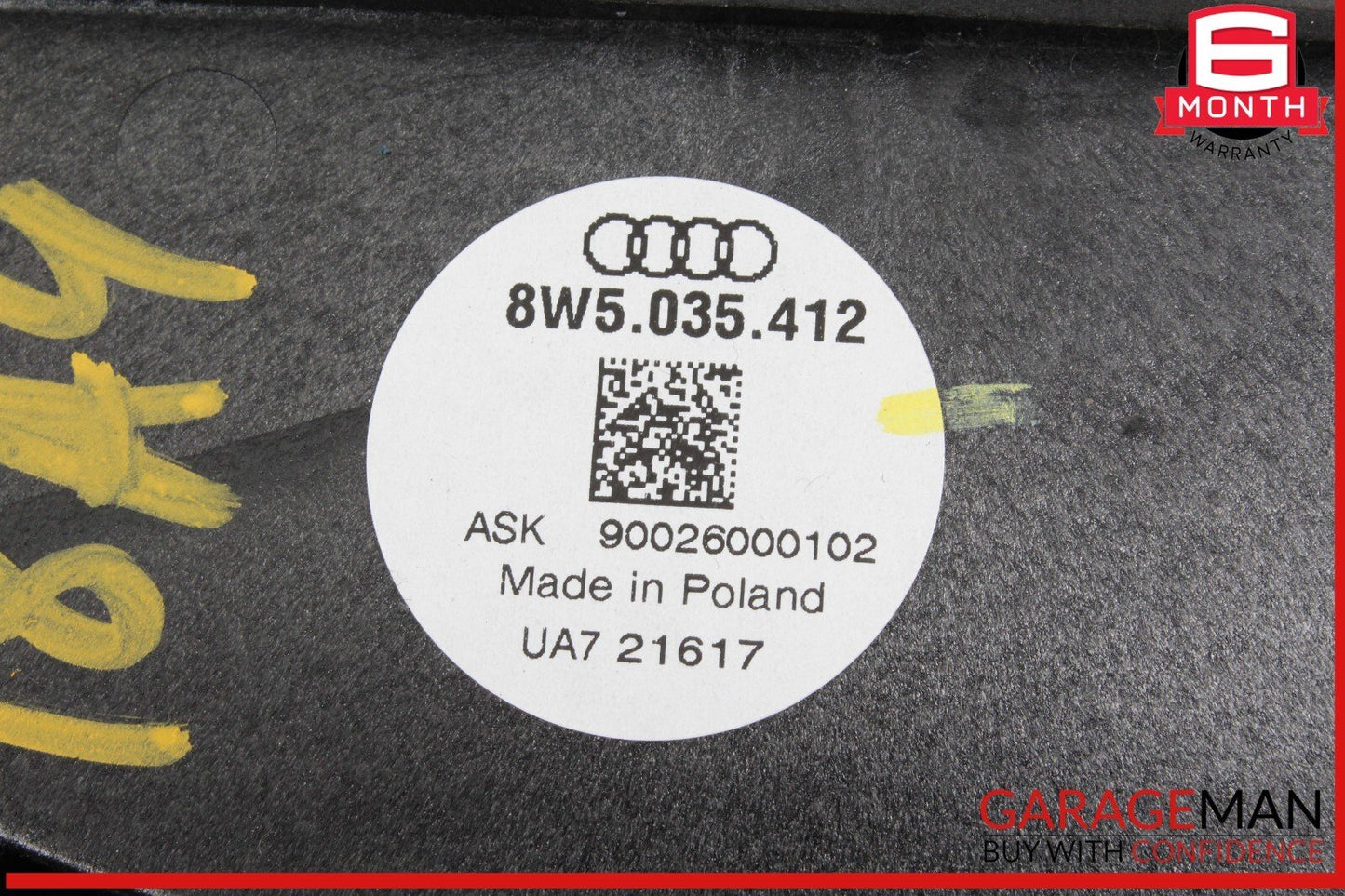 17-24 Audi A4 Rear Center Subwoofer Bass Speaker 8W5035412 OEM