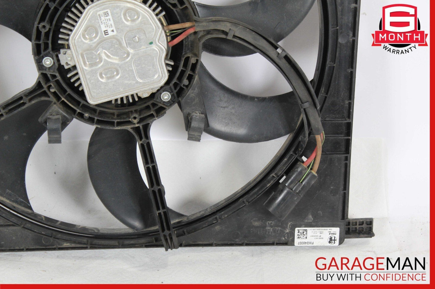 17-21 Alfa Romeo Giulia 2.0 Radiator Engine Cooling Fan Shroud Blade Motor Assy