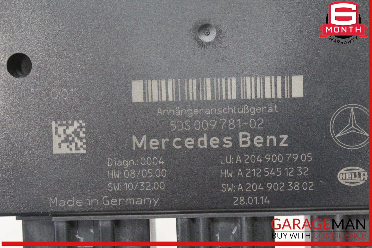 10-15 Mercedes X204 GLK350 4MATIC Trailer Tow Bar Control Module Unit OEM