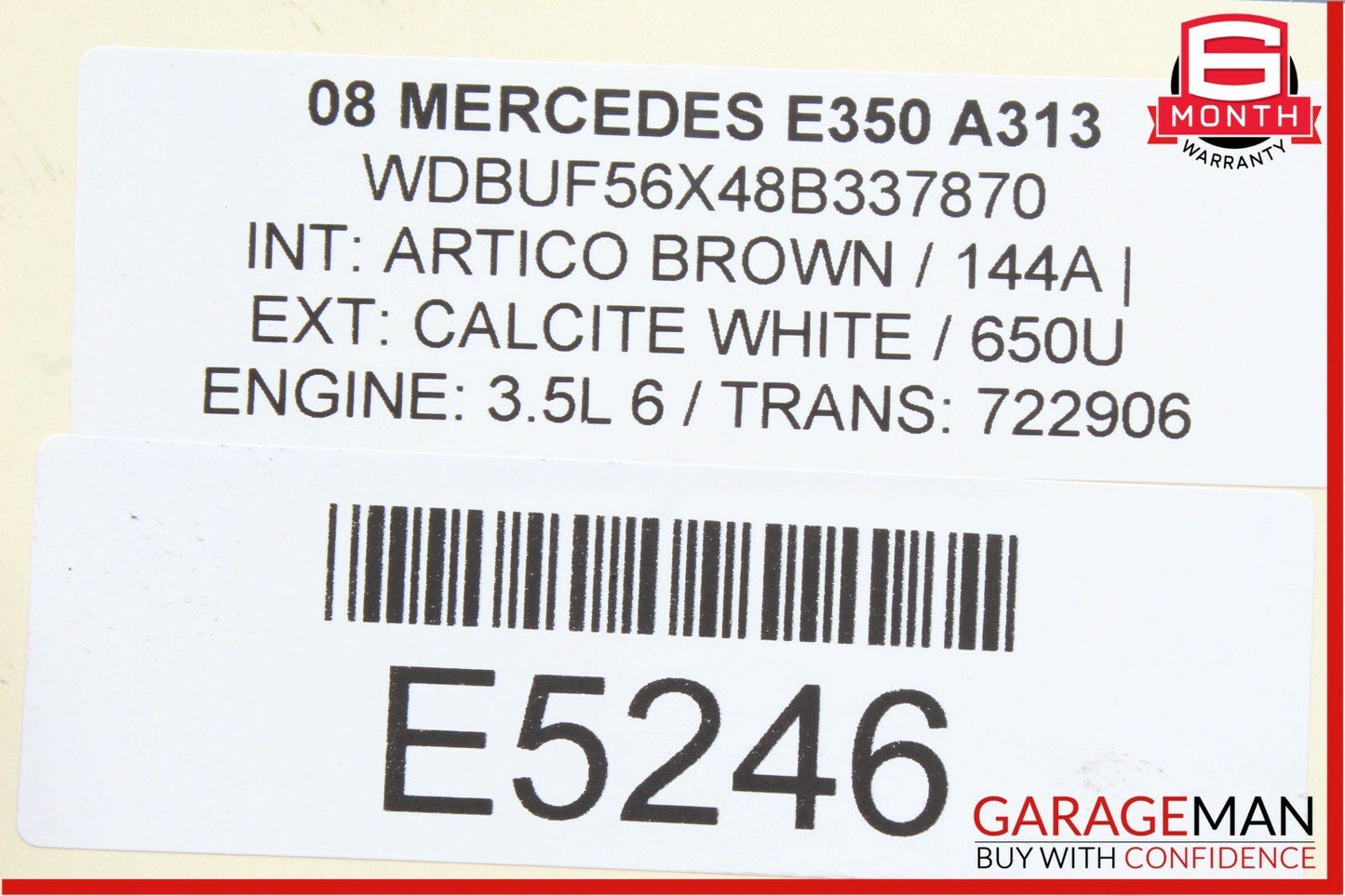 03-09 Mercedes W211 E500 E350 Front Right Side Bumper Reinforcement Bracket OEM
