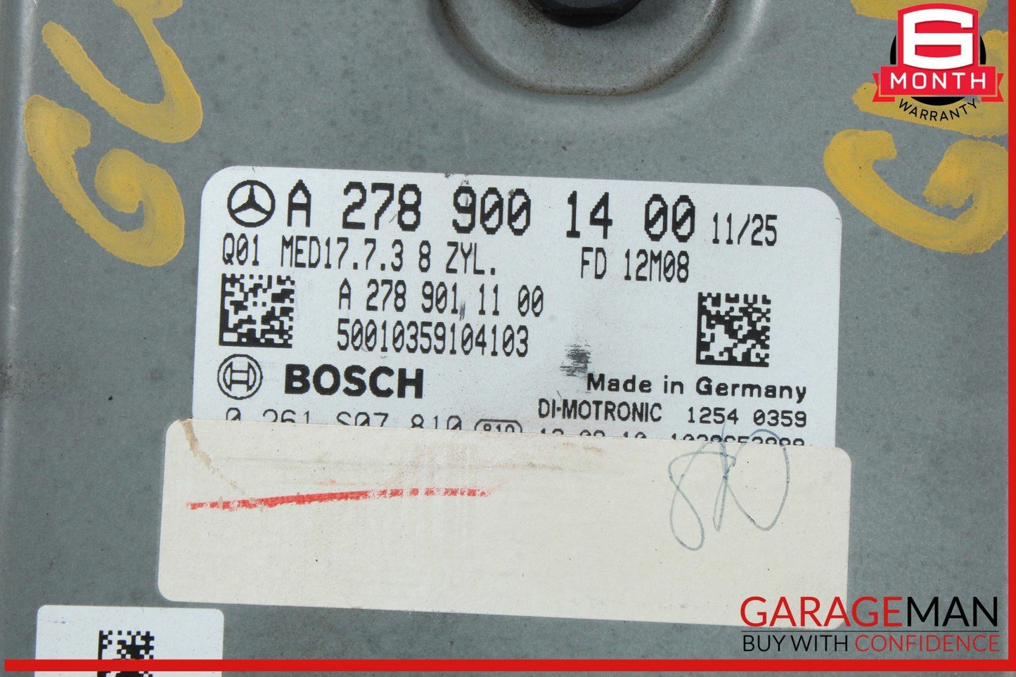 12-16 Mercedes X166 GL450 GL550 ECU ECM Engine Computer Control Module Unit OEM