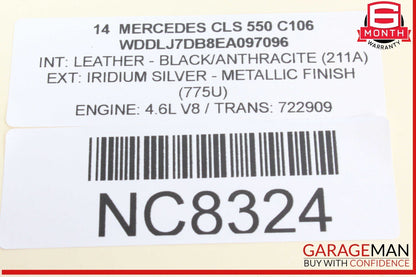 08-20 Mercedes W218 CLS550 C300 Front Right Side Seat Control Module Unit