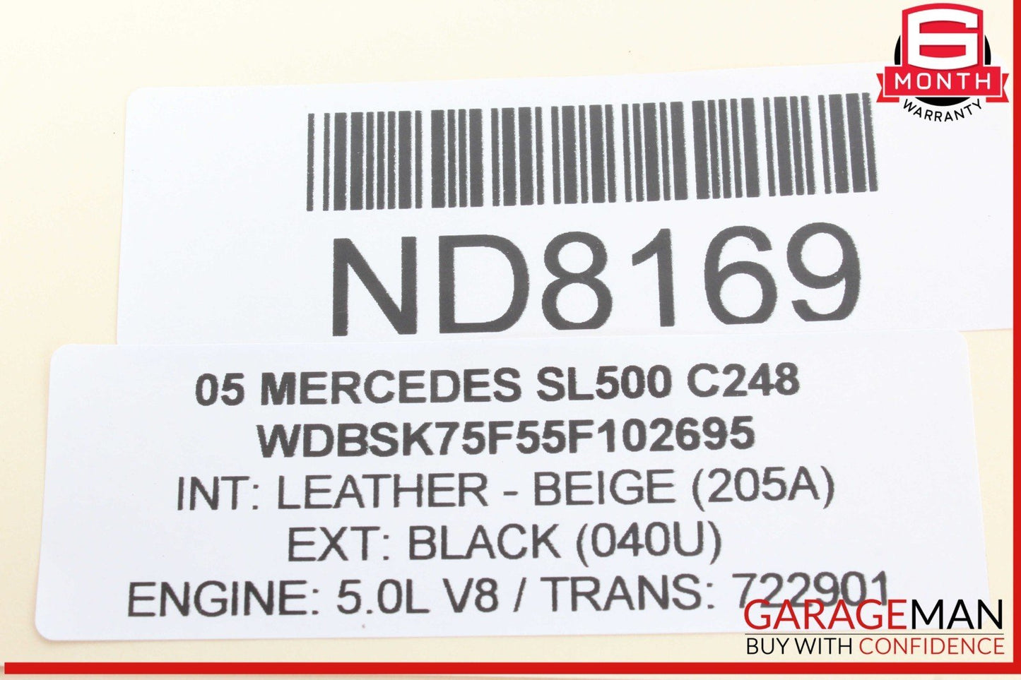 03-12 Mercedes R230 SL500 SL550 Front Left Side Dash Air A/C Vent Cover OEM