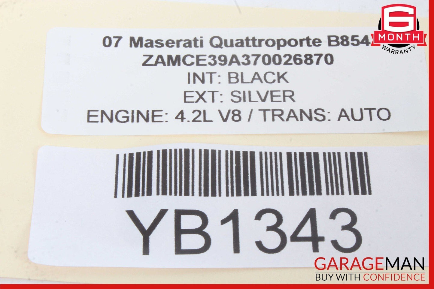 03-13 Maserati Quattroporte M139 Rear Right Side Exterior Door Handle OEM