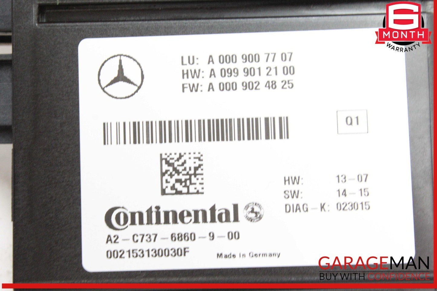 14-17 Mercedes W212 E400 E350 S550 S600 Blind Spot Radar Control Module Unit OEM