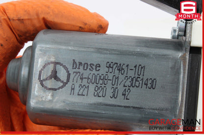 07-13 Mercedes-Benz S400 W221 Rear Right Window Regulator Motor 2218203042
