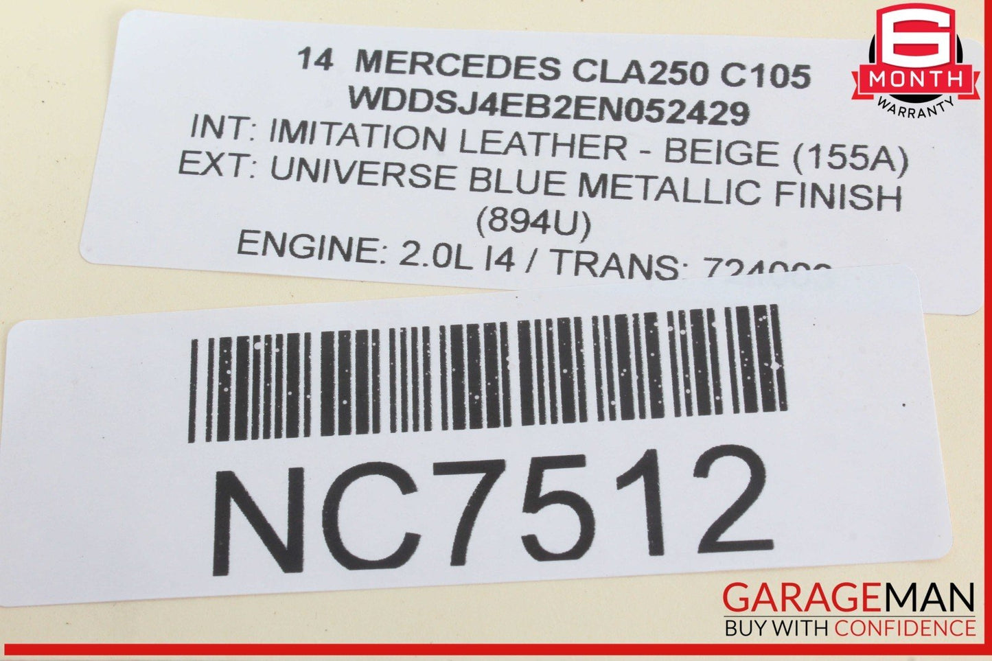 14-19 Mercedes W117 CLA250 CLA45 AMG Front Left Side Door Lock Latch Actuator