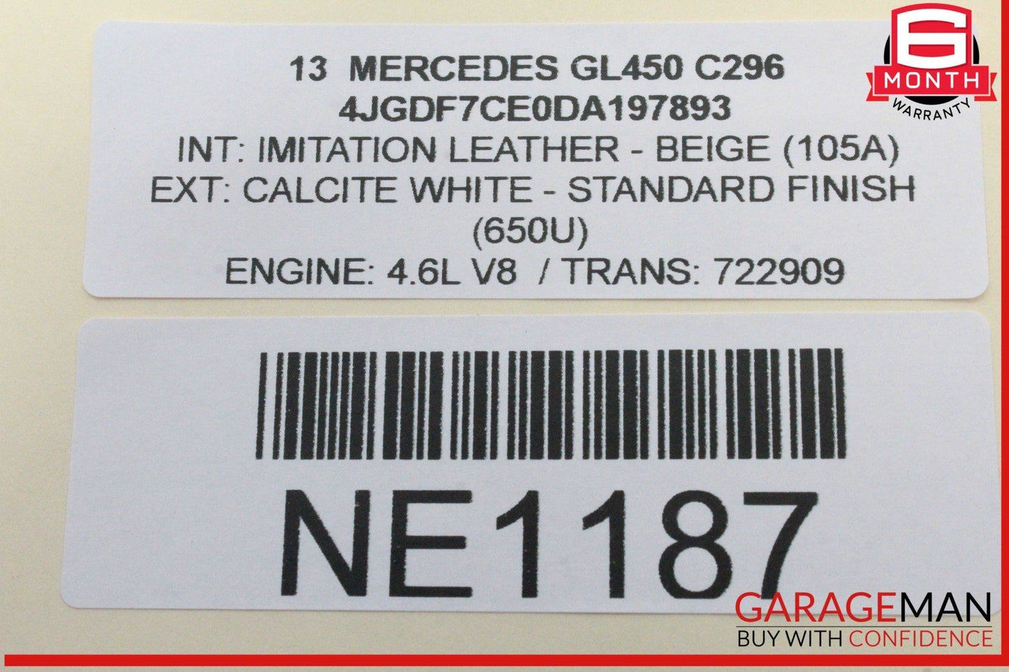 13-19 Mercedes X166 GL450 GLS550 Rear SAM Module Control Unit Signal Acquisition