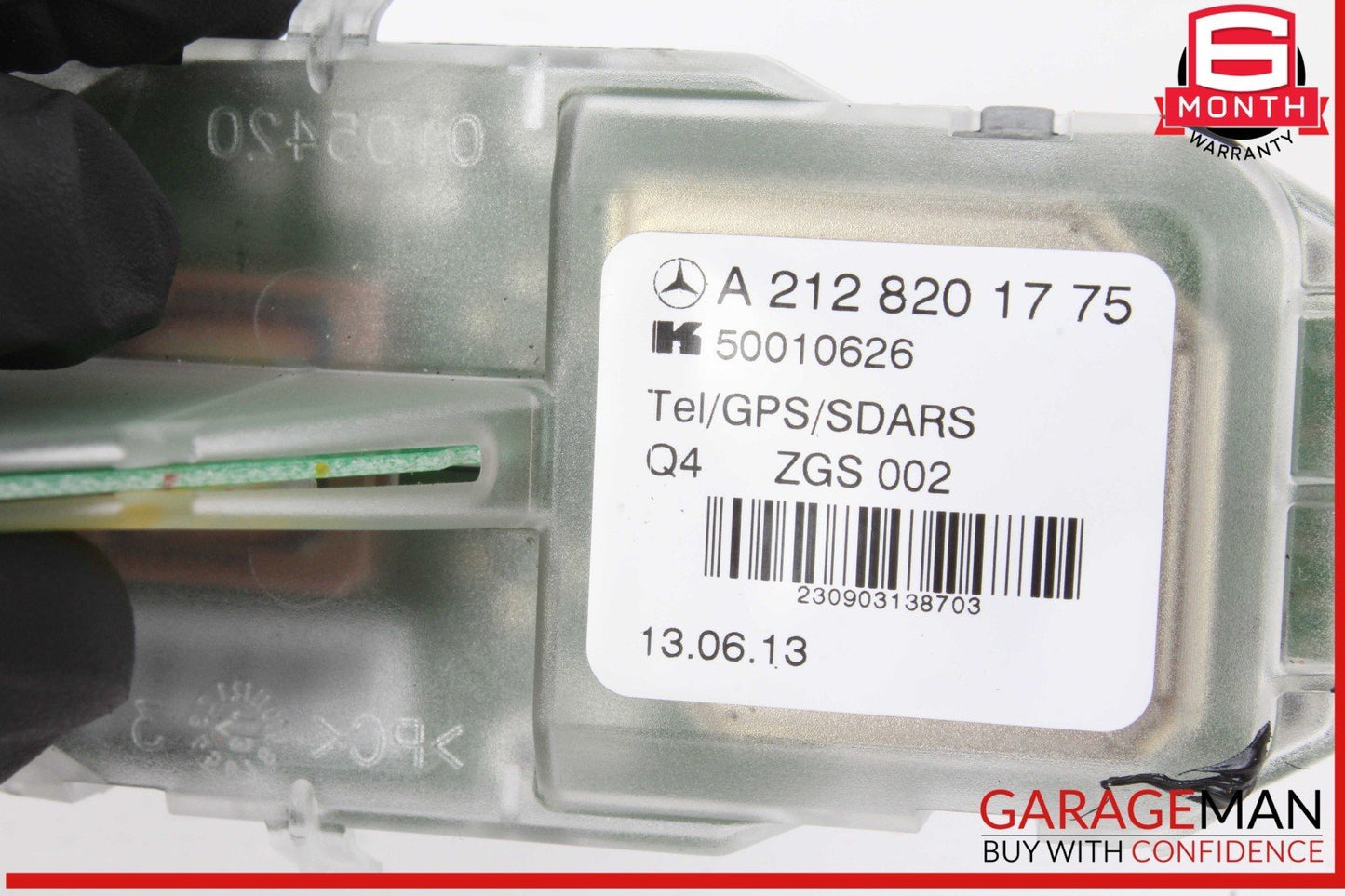 12-20 Mercedes X166 GL450 4MATIC Top Shark Fin Antenna Roof GPS 2128201775 OEM