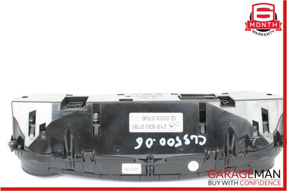 06-11 Mercedes CLS500 CLS63 AMG AC A/C Heater Climate Control Switch Unit OEM
