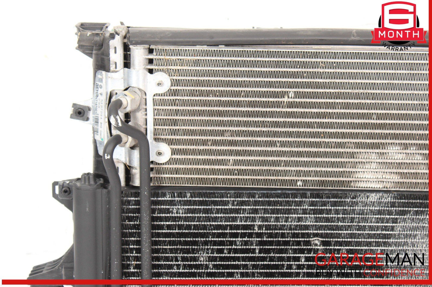 08-10 Porsche Cayenne 957 Engine Coolant Radiator w/ Oil Cooler Assembly OEM