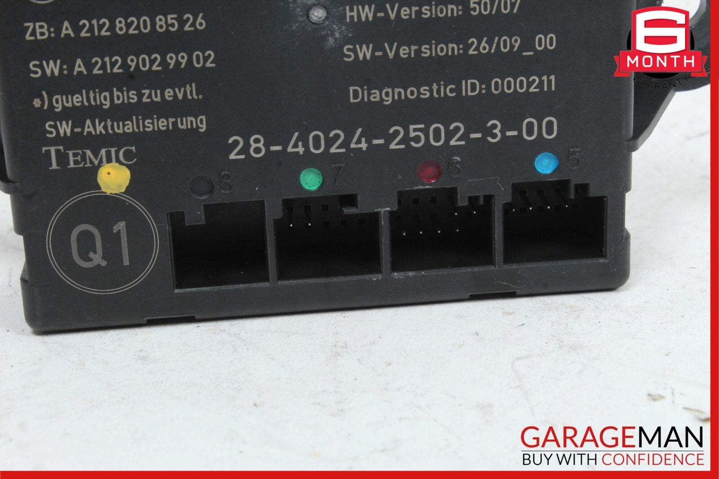 08-14 Mercedes W204 C300 4MATIC Rear Left Side Door Control Module Unit OEM