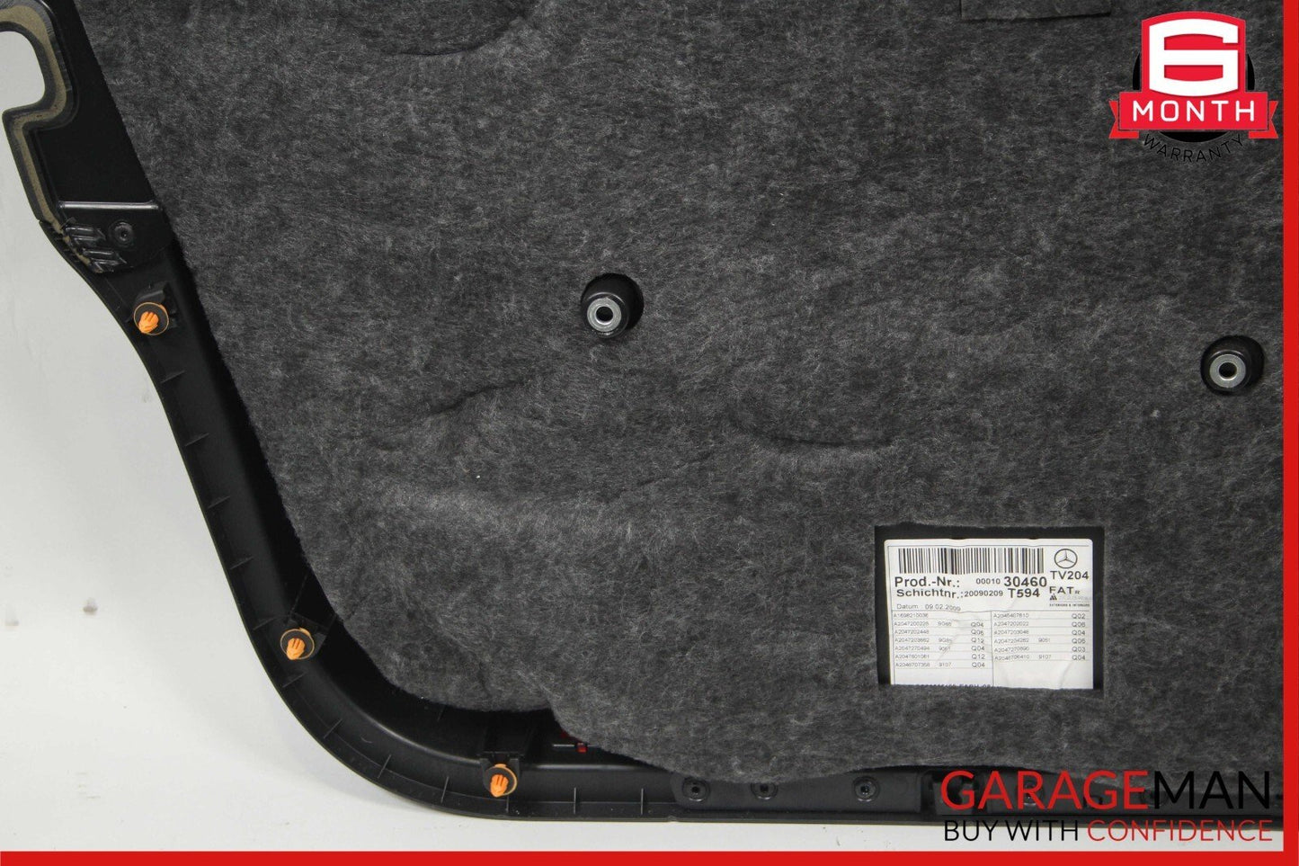 10-15 Mercedes X204 GLK350 Front Right Side Interior Door Trim Panel Assembly