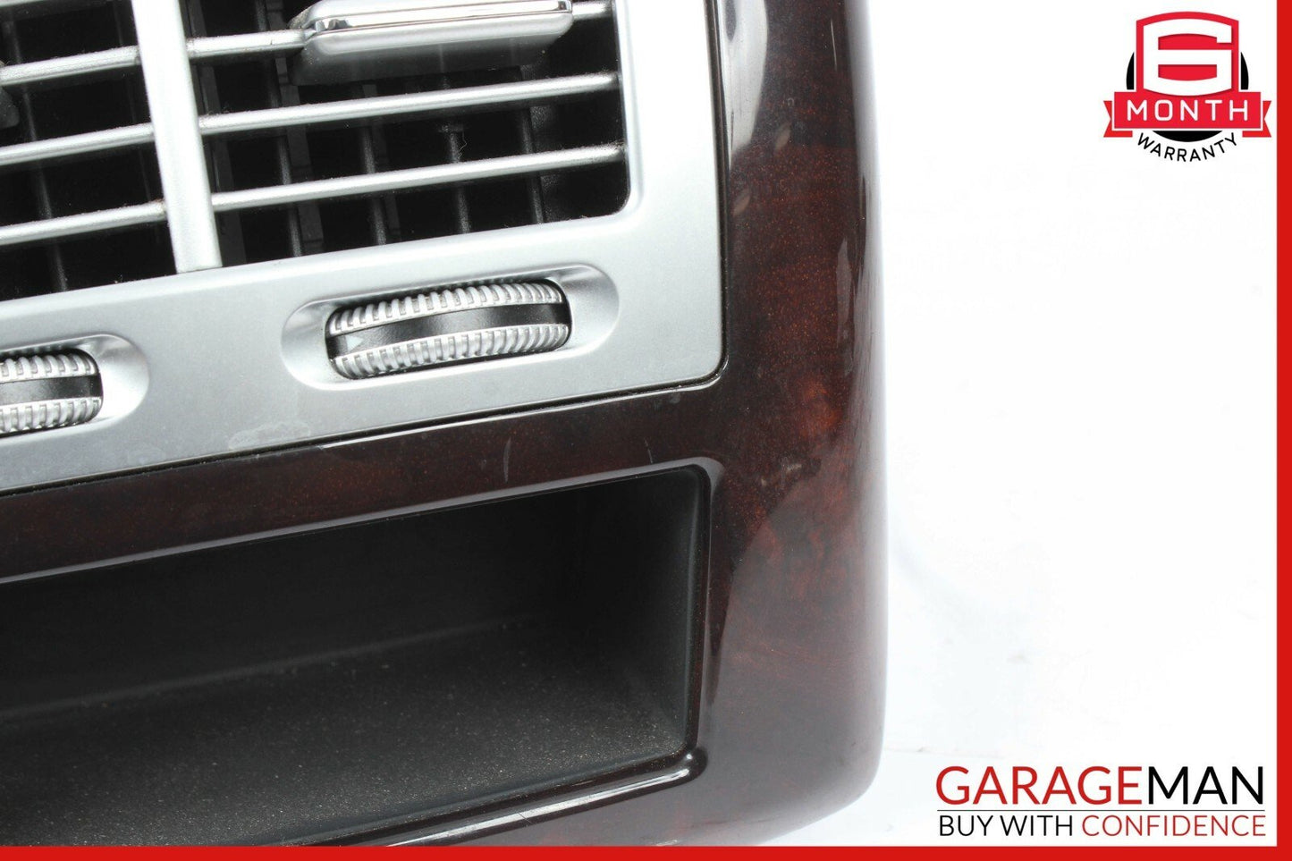 07-13 Mercedes S500 S550 Rear Center Console AC A/C Air Vent Trim Assembly Wood