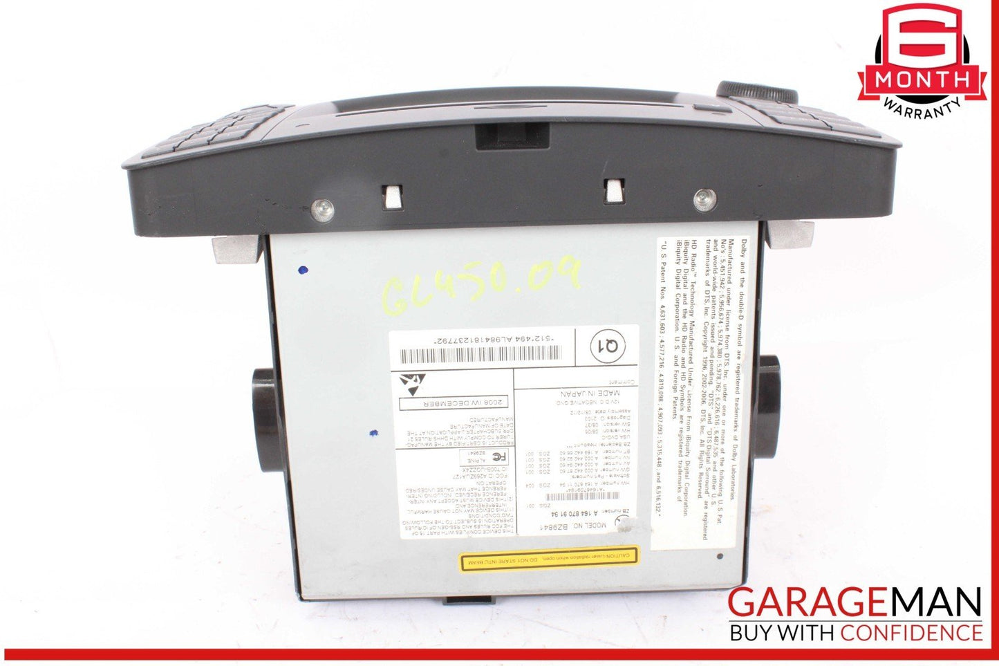 09-12 Mercedes X164 GL450 ML350 Command Head Unit Navigation Radio CD Player OEM
