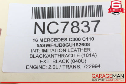 15-20 Mercedes W205 C300 C400 C350e Rear Right Door Lock Latch Actuator OEM