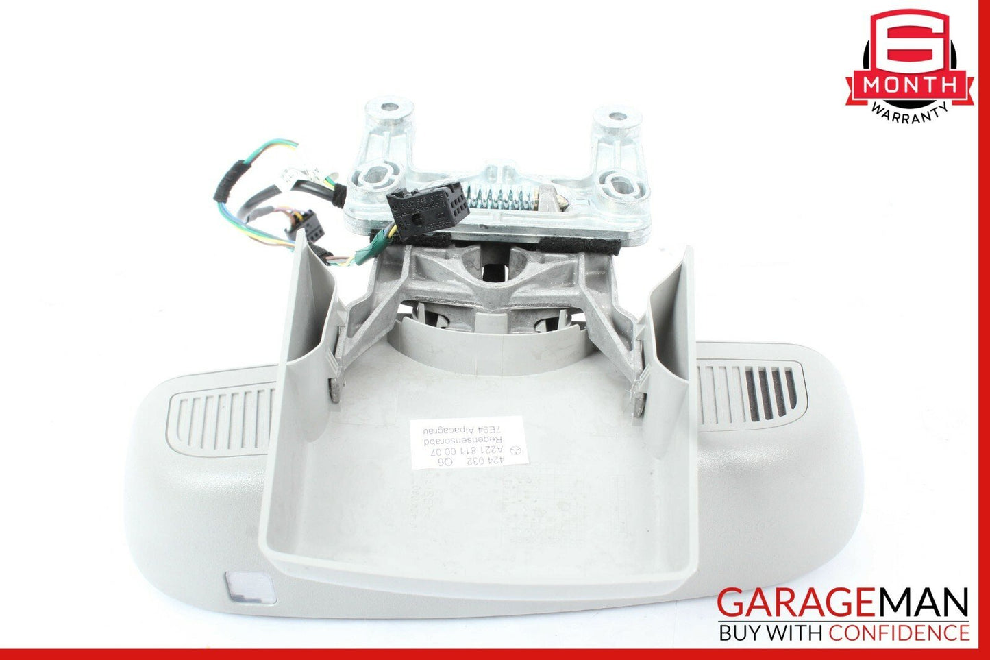 07-09 Mercedes W221 S550 S600 Interior Top Upper Rear View Mirror Grey
