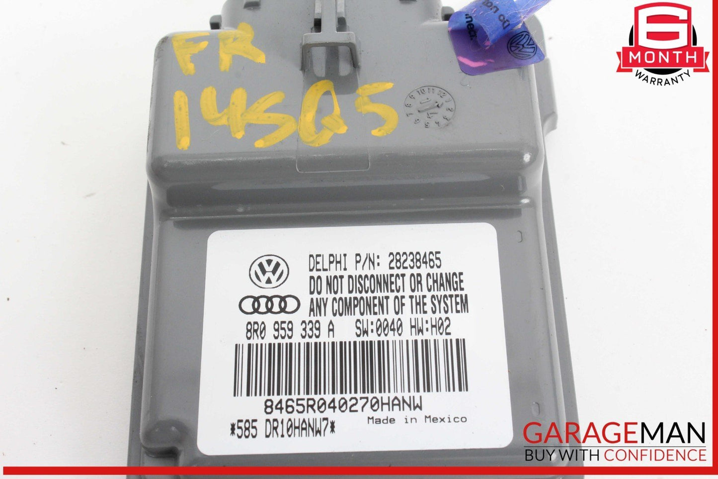 13-17 Audi SQ5 Front Right Passenger Seat Occupant Sensor Module 8R0959339A