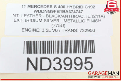 07-13 Mercedes W221 S400 Hybrid Center Console Phone Controller 2218230050 Black