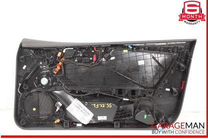 18-24 Audi S5 A5 RS5 Front Left Door Panel Trim Leather / Suede Black OEM