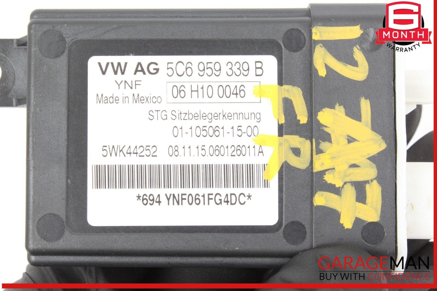 12-18 Audi A7 Front Right Passenger Side Seat Occupant Sensor Control Module OEM