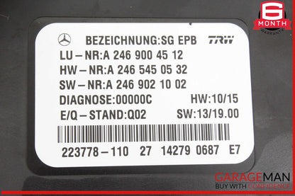 12-20 Mercedes W117 CLA250 SLK350 Hand Parking Brake Control Module Unit OEM