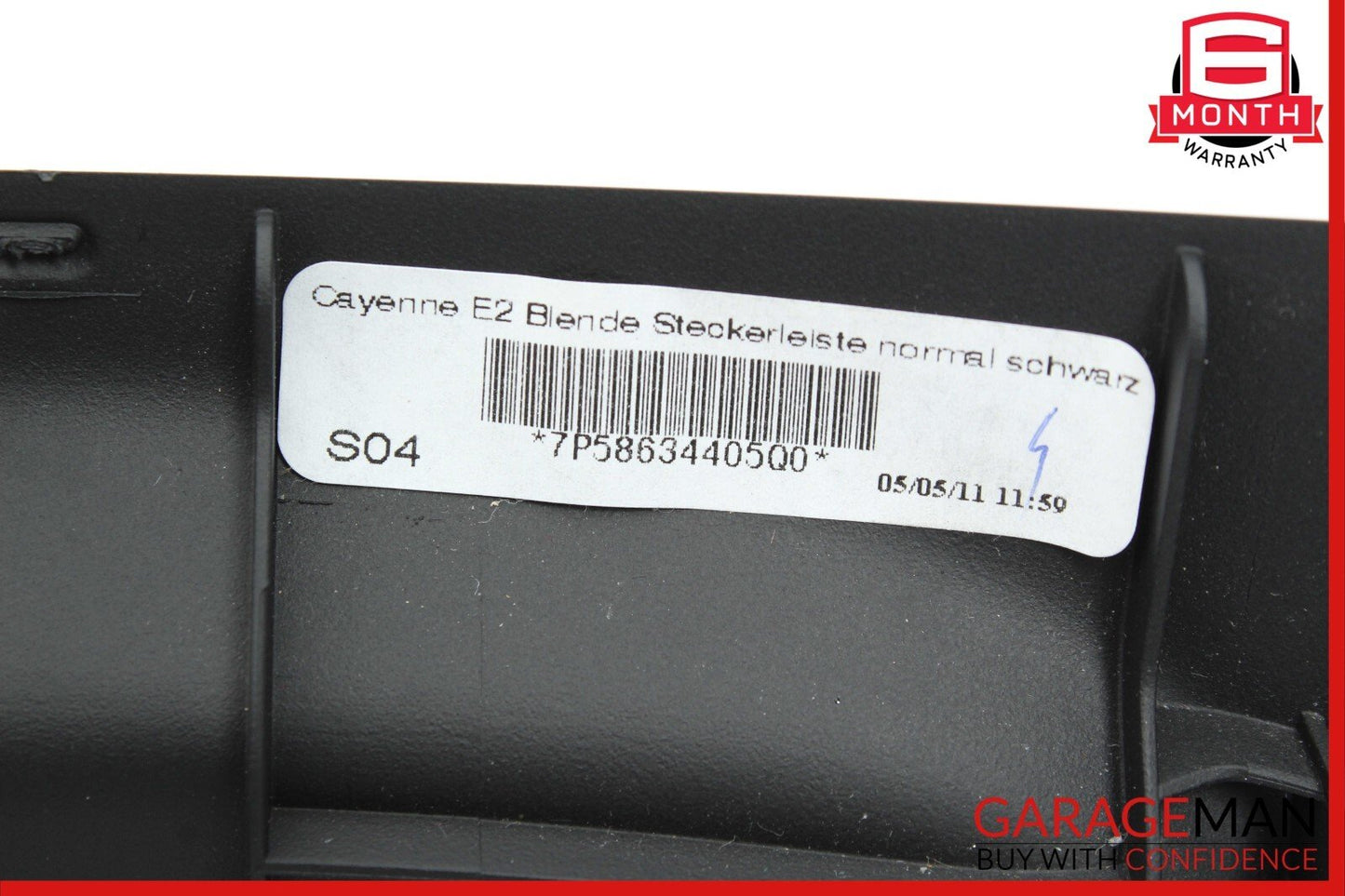 11-17 Porsche Cayenne 958 S Rear Interior Power Socket Trim Cover 7P58634405 OEM